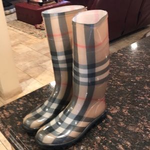 Authentic Burberry rain boots